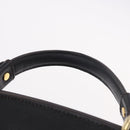 MCM Hand Bag Leather 2way Black Gold Auth ka4862-14