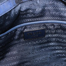 PRADA Tote Bag Nylon Blue Silver Auth ka4864-18