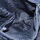 PRADA Tote Bag Nylon Blue Silver Auth ka4864-22