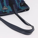 PRADA Tote Bag Nylon Blue Silver Auth ka4864-7