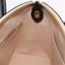 LOUIS VUITTON Monogram Vernis Lockit PM Tote Bag Beige Black M90251 Auth ka4865-22
