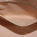 LOUIS VUITTON Monogram Vernis Lockit PM Tote Bag Beige Black M90251 Auth ka4865-25