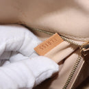 LOUIS VUITTON Monogram Vernis Lockit PM Tote Bag Beige Black M90251 Auth ka4865-12