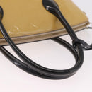 LOUIS VUITTON Monogram Vernis Lockit PM Tote Bag Beige Black M90251 Auth ka4865-7