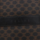CELINE Macadam Canvas Tote Bag PVC Leather Black Gold Auth ka4867A-17