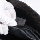 CELINE Macadam Canvas Tote Bag PVC Leather Black Gold Auth ka4867A-12