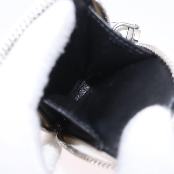 PRADA Shoulder Bag Leather White Silver Auth ka4868V