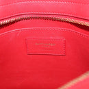 SAINT LAURENT Baby Cabas Handtas Leer 2-weg Rood Goud Auth ka4869V-21