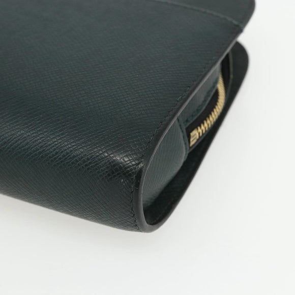 LOUIS VUITTON Taiga Baikal Clutch Bag Epicea M30184 LV Auth ka487