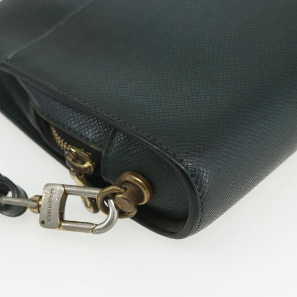 LOUIS VUITTON Taiga Baikal Clutch Bag Epicea M30184 LV Auth ka487