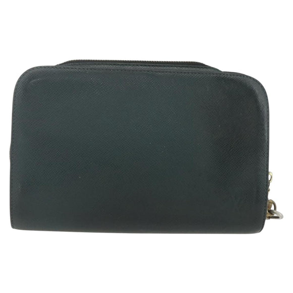 LOUIS VUITTON Taiga Baikal Clutch Bag Epicea M30184 LV Auth ka487