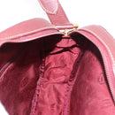 CARTIER Must Line Shoulder Bag Leather Bordeaux Gold Auth ka4870-18