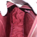 CARTIER Must Line Shoulder Bag Leather Bordeaux Gold Auth ka4870-19