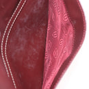 CARTIER Must Line Shoulder Bag Leather Bordeaux Gold Auth ka4870-22