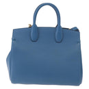 Salvatore Ferragamo Gancini Studio bag Bag Leather 2way Blue Gold Auth ka4871V-2