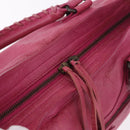 BALENCIAGA The City Hand Bag Leather 2way Pink 115748 Auth ka4873SAM-18