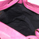 BALENCIAGA The City Hand Bag Leather 2way Pink 115748 Auth ka4873SAM-21