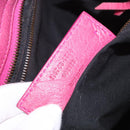BALENCIAGA The City Hand Bag Leather 2way Pink 115748 Auth ka4873SAM-25