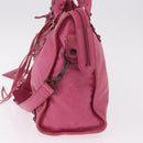BALENCIAGA The City Hand Bag Leather 2way Pink 115748 Auth ka4873SAM-4