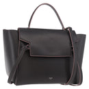CELINE Belt bag Hand Bag Leather 2way Brown Silver Auth ka4875M-1