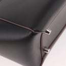 CELINE Belt bag Hand Bag Leather 2way Brown Silver Auth ka4875M-18