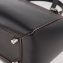 CELINE Belt bag Hand Bag Leather 2way Brown Silver Auth ka4875M-19
