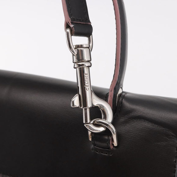 CELINE Belt bag Hand Bag Leather 2way Brown Silver Auth ka4875M