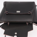 CELINE Belt bag Hand Bag Leather 2way Brown Silver Auth ka4875M-9
