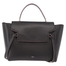 CELINE Belt bag Hand Bag Leather 2way Brown Silver Auth ka4875M-13