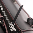 CELINE Belt bag Hand Bag Leather 2way Brown Silver Auth ka4875M-23