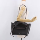 CELINE Belt bag Hand Bag Leather 2way Brown Silver Auth ka4875M-28