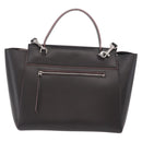 CELINE Belt bag Hand Bag Leather 2way Brown Silver Auth ka4875M-2