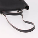 CELINE Belt bag Hand Bag Leather 2way Brown Silver Auth ka4875M-8