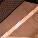 CELINE Macadam Canvas Boston Bag PVC Leather Brown Gold Auth ka4876A-9