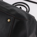 Miu Miu Hand Bag Leather 2way Black Gold Auth ka4877V-12
