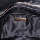 Miu Miu Hand Bag Leather 2way Black Gold Auth ka4877V-18