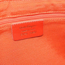 Salvatore Ferragamo Gancini Shoulder Bag Canvas Orange Gold Auth ka4878A-12