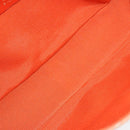 Salvatore Ferragamo Gancini Shoulder Bag Canvas Orange Gold Auth ka4878A-10