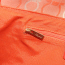 Salvatore Ferragamo Gancini Shoulder Bag Canvas Orange Gold Auth ka4878A-21