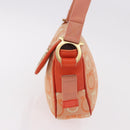 Salvatore Ferragamo Gancini Shoulder Bag Canvas Orange Gold Auth ka4878A-3