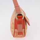 Salvatore Ferragamo Gancini Shoulder Bag Canvas Orange Gold Auth ka4878A-4