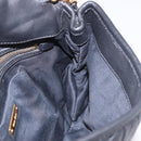Miu Miu Matelasse Chain Shoulder Bag Leather Black Gold Auth ka4879V-22