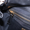 Miu Miu Matelasse Chain Shoulder Bag Leather Black Gold Auth ka4879V-24