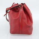 LOUIS VUITTON Epi Petit Noe Shoulder Bag Red M44107 LV Auth ka4880-4