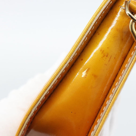 LOUIS VUITTON Monogram Vernis Lexington Pouch Beige M91010 LV Auth ka4881