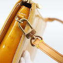 LOUIS VUITTON Monogram Vernis Lexington Pouch Beige M91010 LV Auth ka4881-18