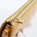LOUIS VUITTON Monogram Vernis Lexington Pouch Beige M91010 LV Auth ka4881-10