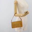 LOUIS VUITTON Monogram Vernis Lexington Pouch Beige M91010 LV Auth ka4881-22