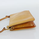 LOUIS VUITTON Monogram Vernis Lexington Pouch Beige M91010 LV Auth ka4881-3