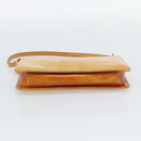 LOUIS VUITTON Monogram Vernis Lexington Pouch Beige M91010 LV Auth ka4881-5